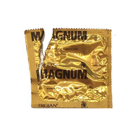 magnum condom wrapper